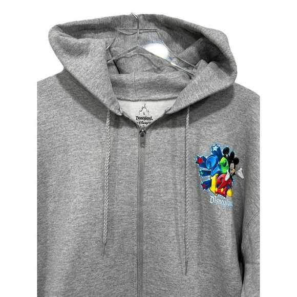 Disneyland Hoodie Full Zip Sweatshirt size L 2012 Mickey and Friends Jacket NWT - Picture 2 of 9